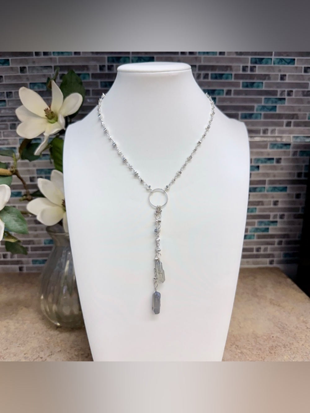 Luna Norte double crystal strand necklace